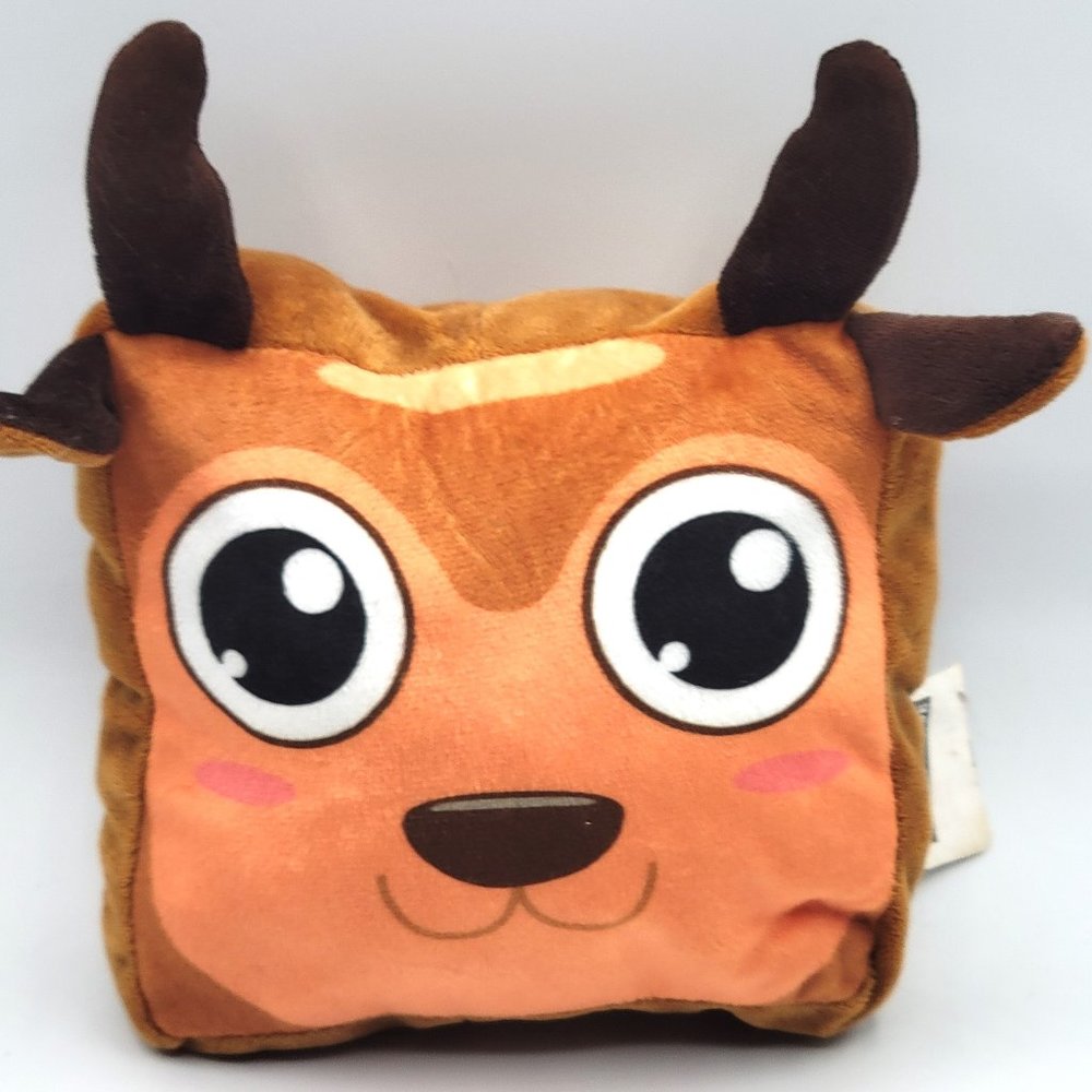 Fun Deer Cow Head Small Pillow Plush